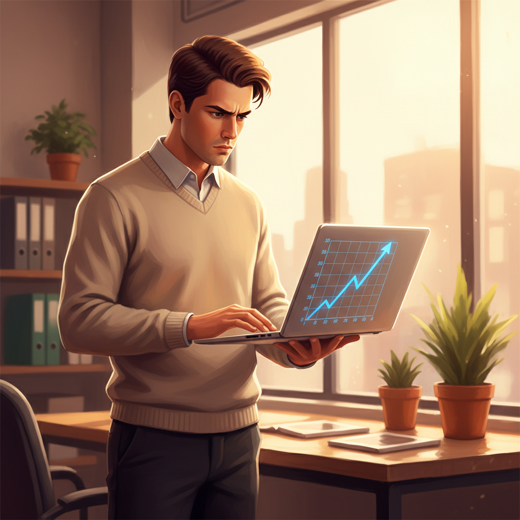 A person planting saplings in a field with sunlight, symbolizing investment in people and growth.